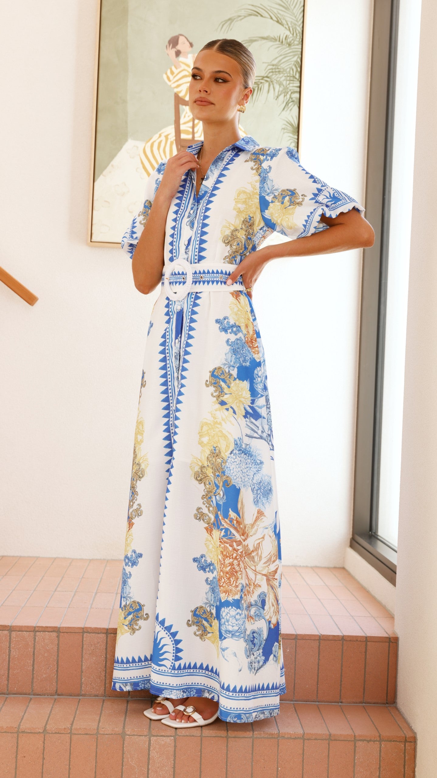 Salene Maxi Dress - Blue Doll - Billy J