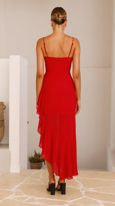 Load image into Gallery viewer, Caliste Midi Dress - Red - Billy J
