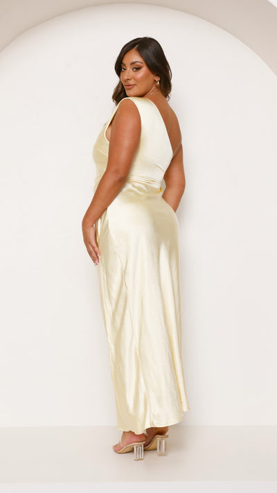 Load image into Gallery viewer, Victoria Maxi Dress - Yellow - Billy J
