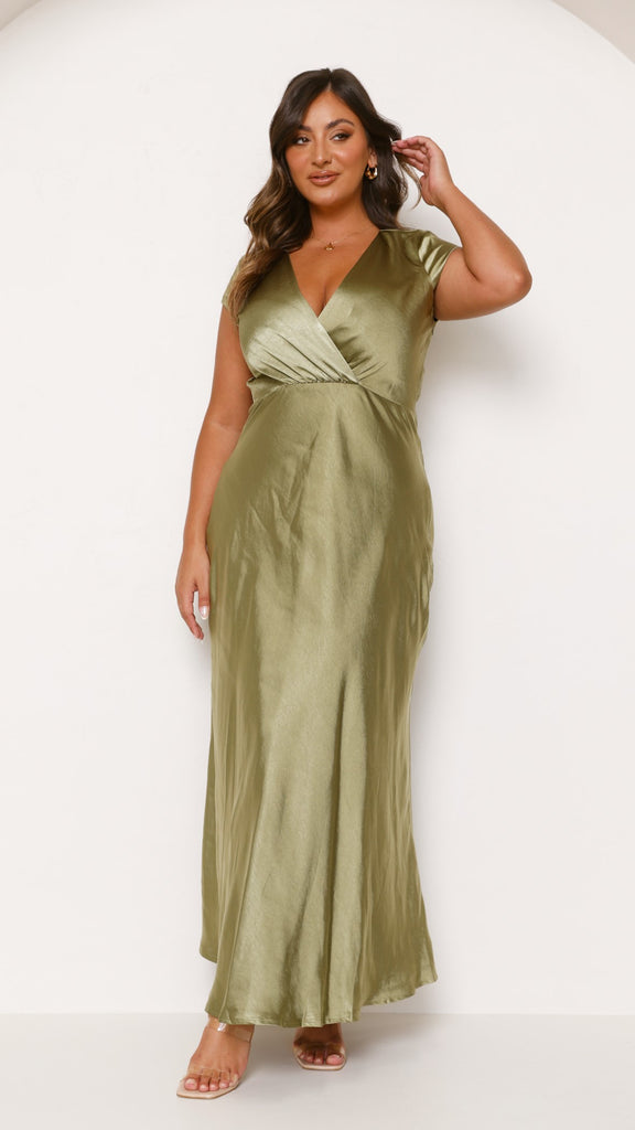 Selma Maxi Dress - Olive - Billy J