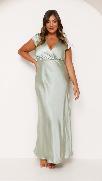 Load image into Gallery viewer, Selma Maxi Dress - Sage - Billy J
