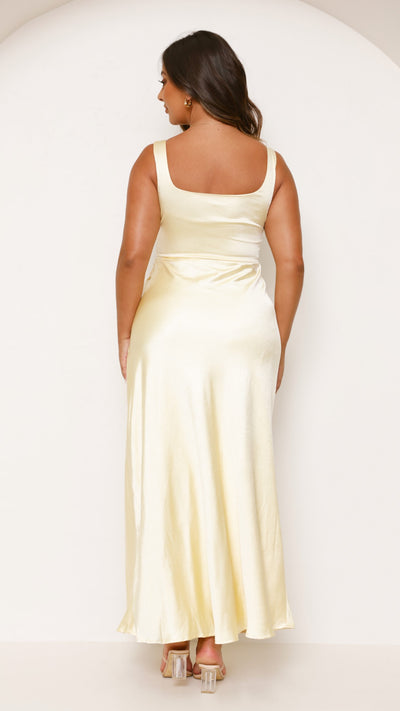 Load image into Gallery viewer, Alaria Maxi Dress - Yellow - Billy J
