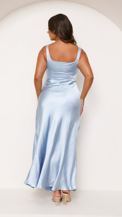 Load image into Gallery viewer, Alaria Maxi Dress - Blue - Billy J
