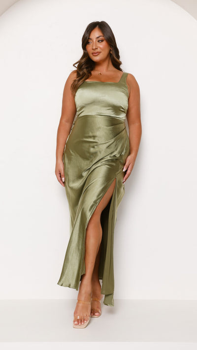 Load image into Gallery viewer, Alaria Maxi Dress - Olive - Billy J
