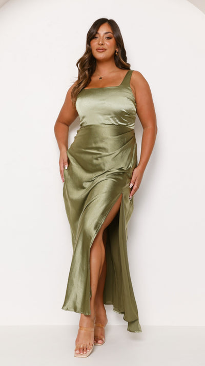 Load image into Gallery viewer, Alaria Maxi Dress - Olive - Billy J
