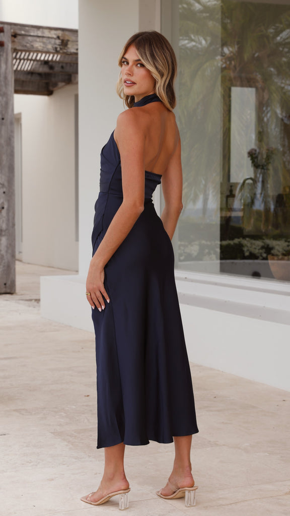 Kendall Maxi Dress - Navy - Billy J