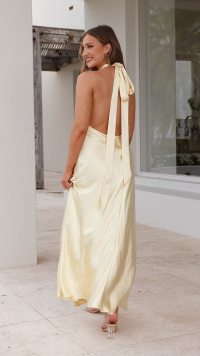 Load image into Gallery viewer, Amalia Maxi Dress - Yellow - Billy J
