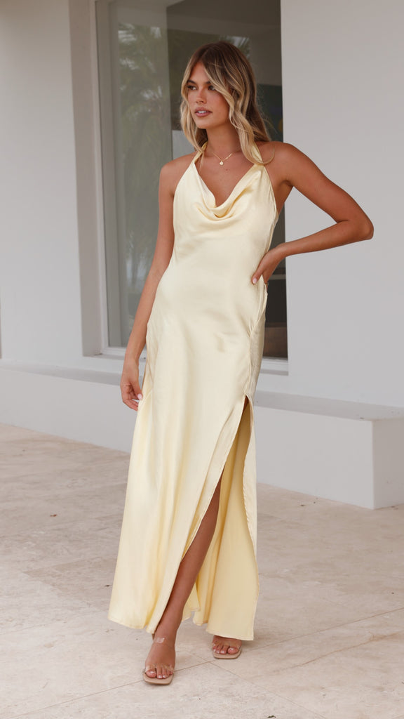 Sian Maxi Dress - Yellow - Billy J