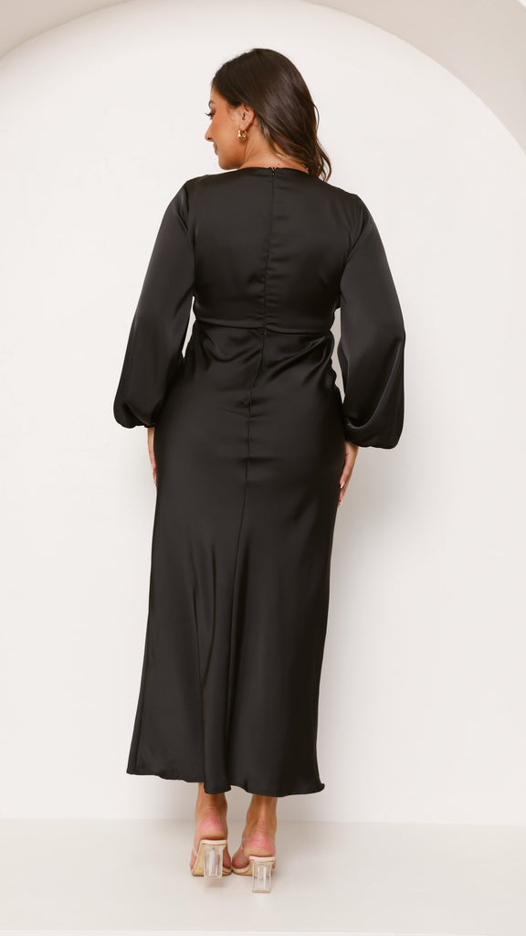 Amara Maxi Dress - Black - Billy J