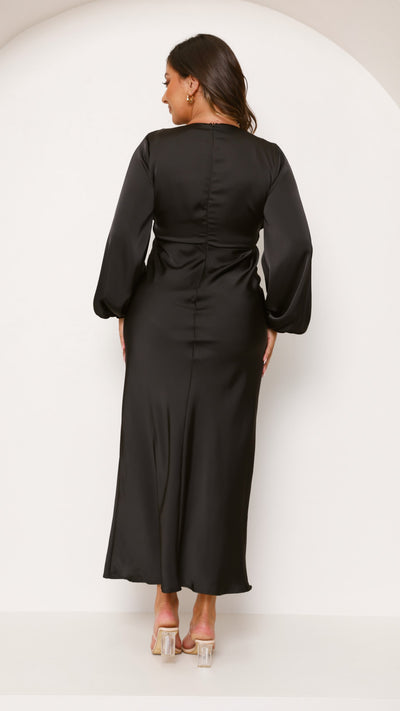 Load image into Gallery viewer, Brigitte Maxi Dress - Black - Billy J
