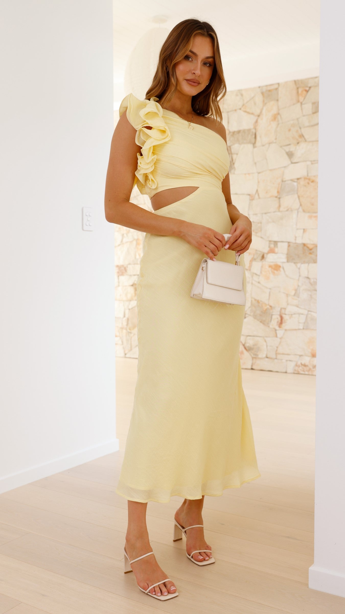 Amina Maxi Dress - Yellow - Billy J