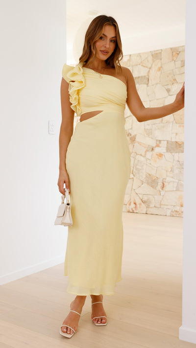 Load image into Gallery viewer, Amina Maxi Dress - Yellow - Billy J
