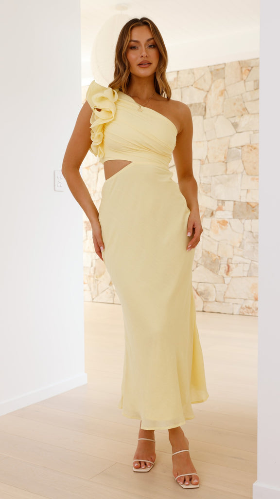 Amina Maxi Dress - Yellow - Billy J