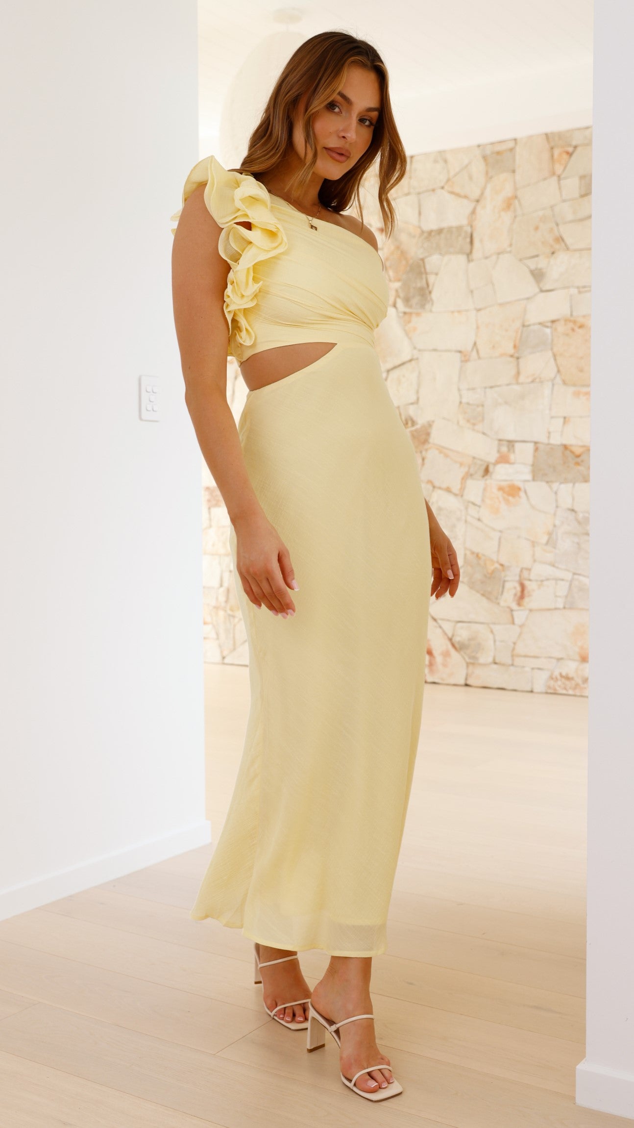 Amina Maxi Dress - Yellow - Billy J