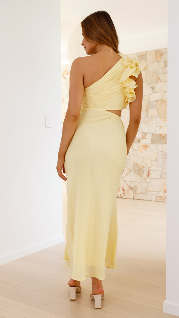 Amina Maxi Dress - Yellow - Billy J