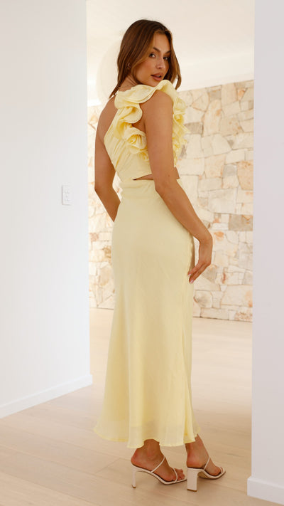 Load image into Gallery viewer, Amina Maxi Dress - Yellow - Billy J
