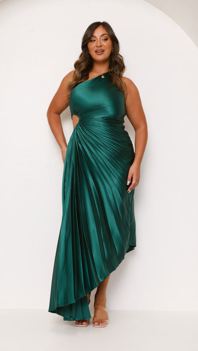 Load image into Gallery viewer, Olivia Maxi Dress - Forest Green - Billy J
