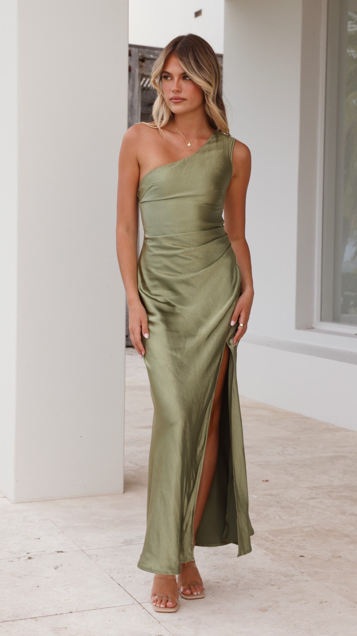 Victoria Maxi Dress - Olive - Billy J