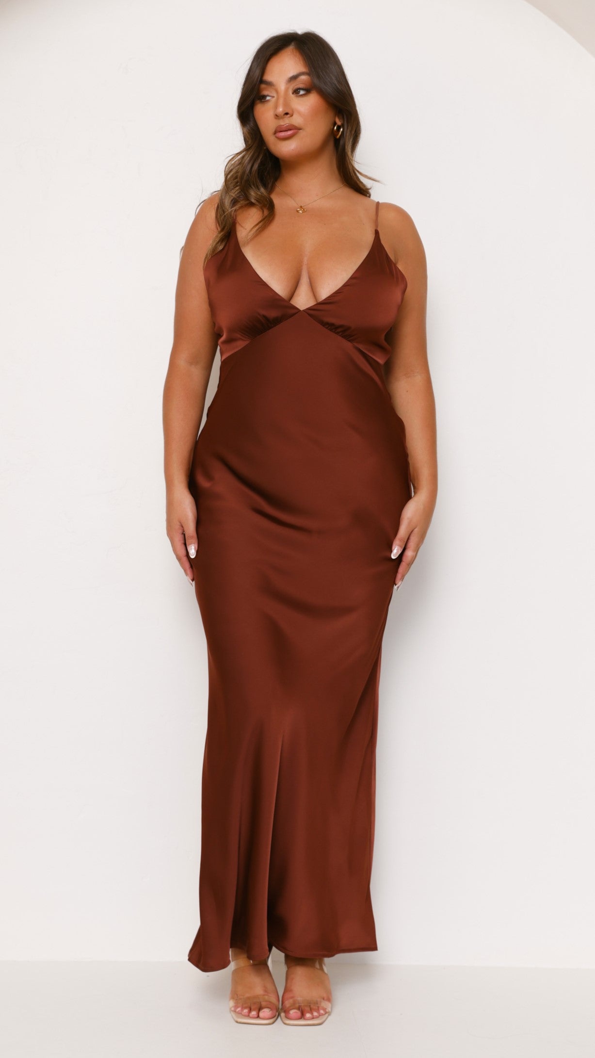 Ziah Maxi Dress - Brown - Billy J