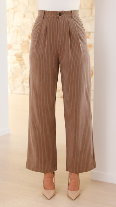 Load image into Gallery viewer, Maya Pants - Brown - Billy J
