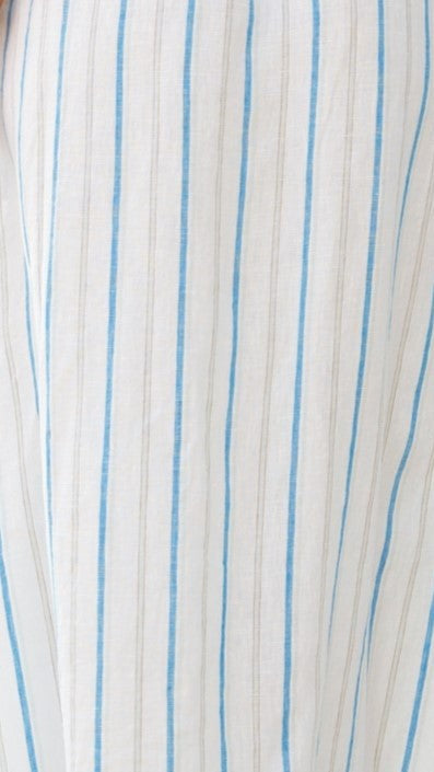 Yin Linen Dress - Azure Stripe - Billy J