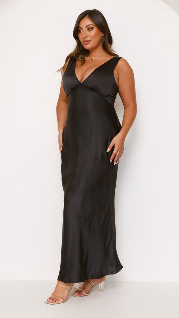 Sofia Maxi Dress - Black - Billy J