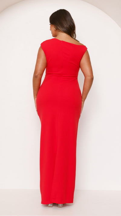 Load image into Gallery viewer, Lilah Maxi Dress - Red - Billy J
