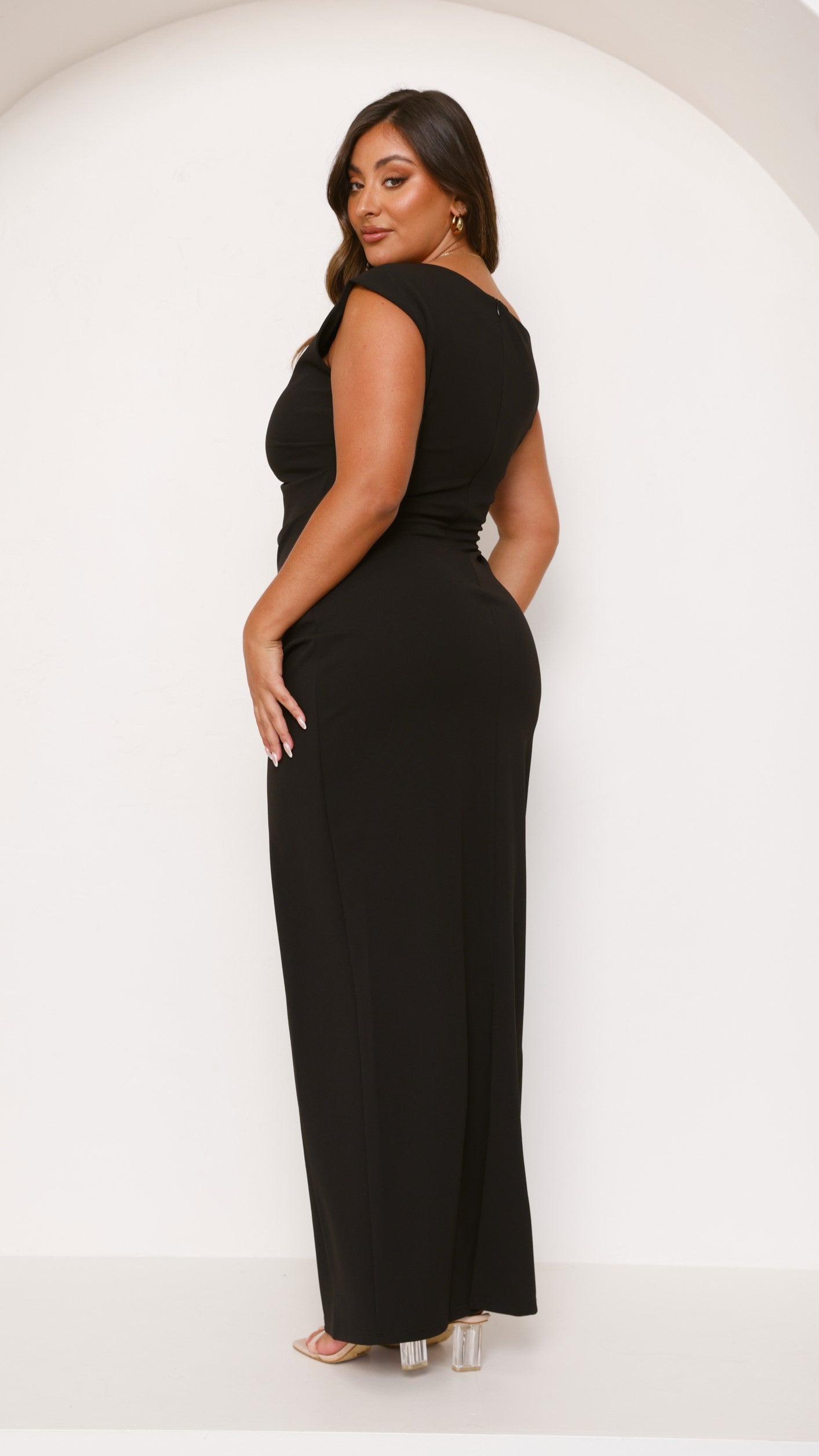 Lilah Maxi Dress - Black - Billy J