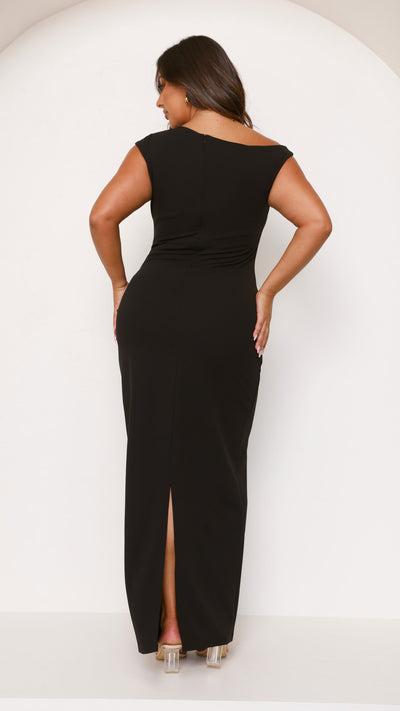 Load image into Gallery viewer, Lilah Maxi Dress - Black - Billy J
