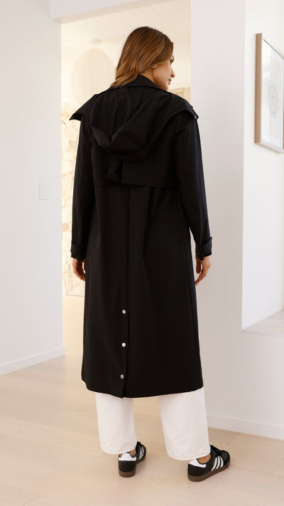 Load image into Gallery viewer, Hendrix Trench - Black - Billy J
