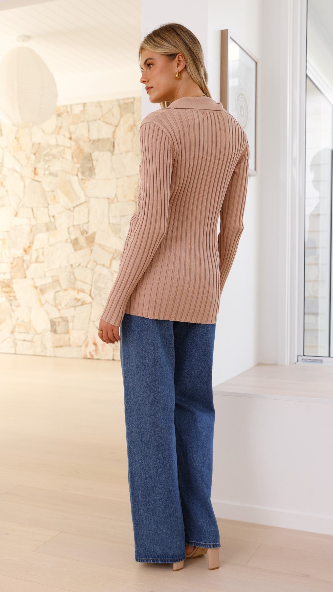 Darcy Knit Top - Mocha - Billy J