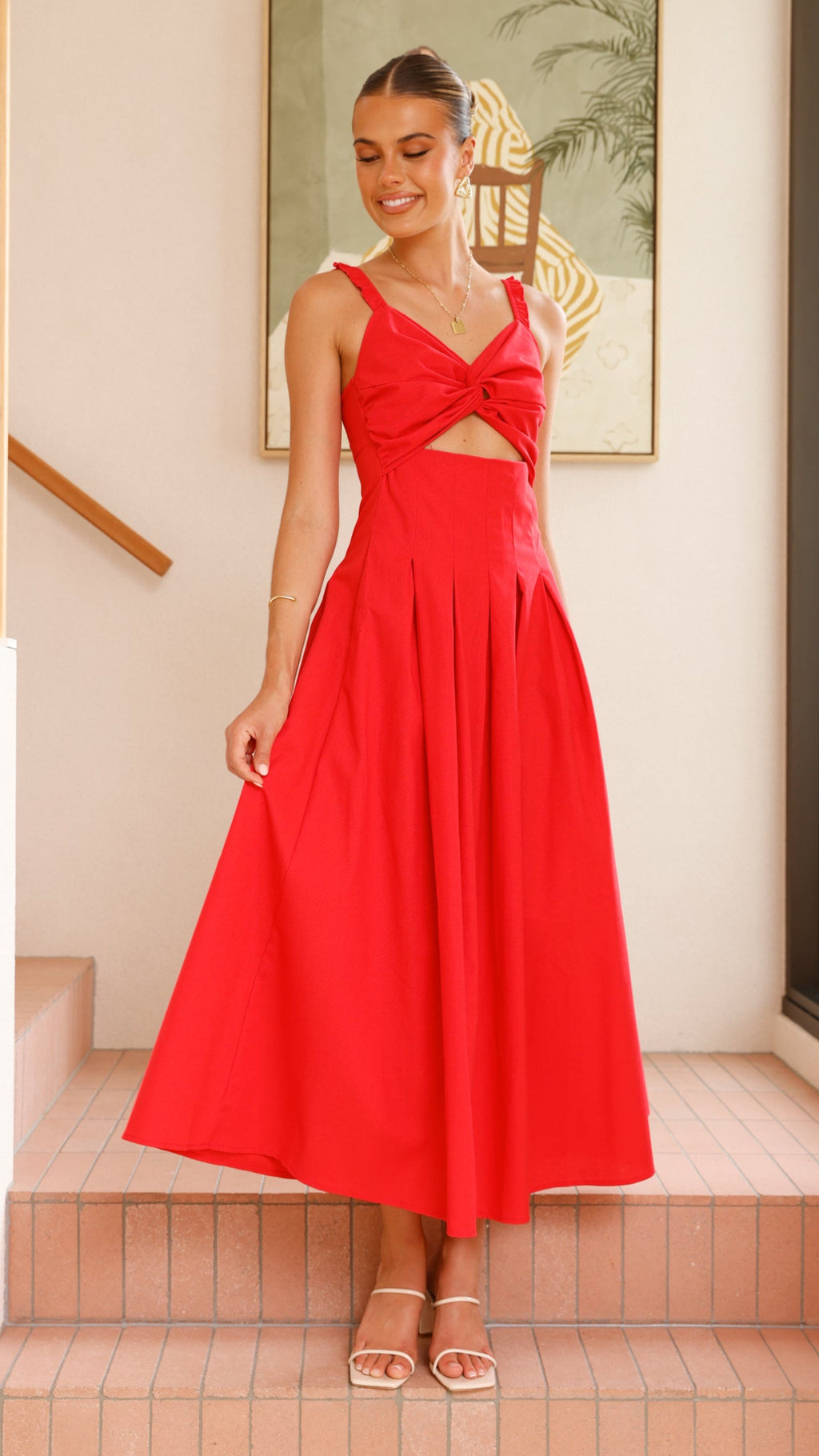 Bryce Maxi Dress - Red - Billy J