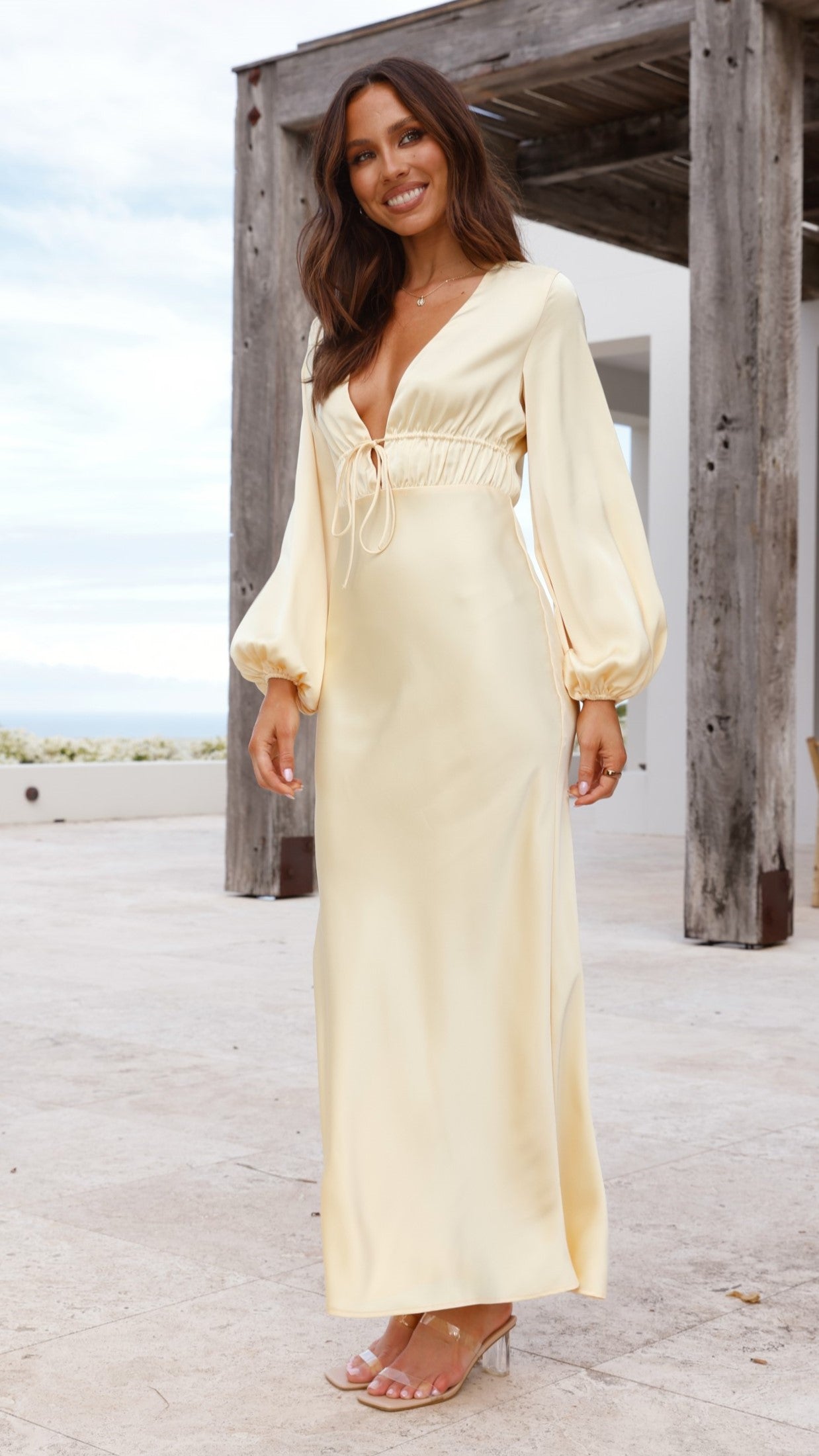 Amara Maxi Dress - Yellow - Billy J