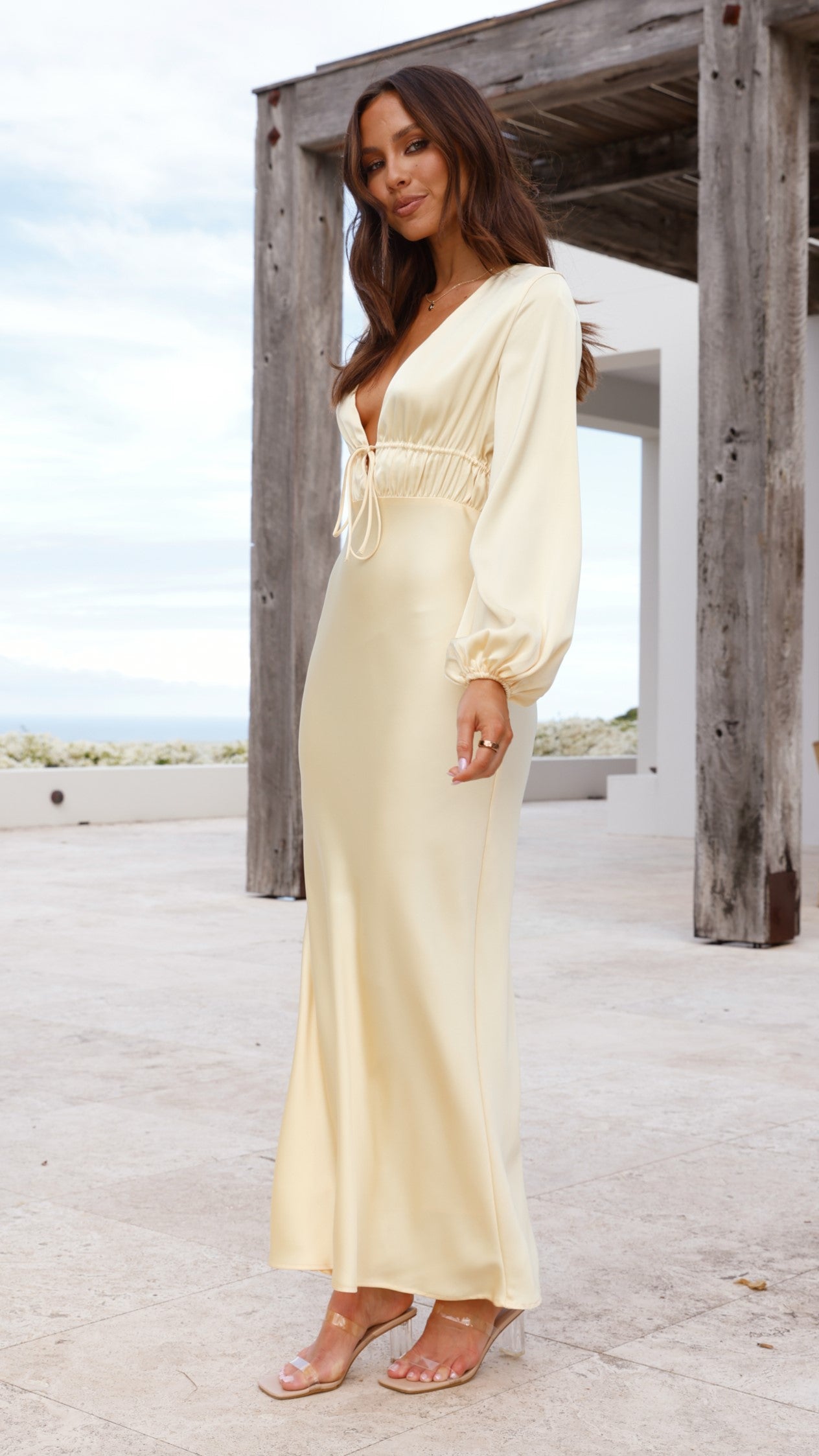 Amara Maxi Dress - Yellow - Billy J