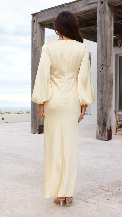 Load image into Gallery viewer, Amara Maxi Dress - Yellow - Billy J
