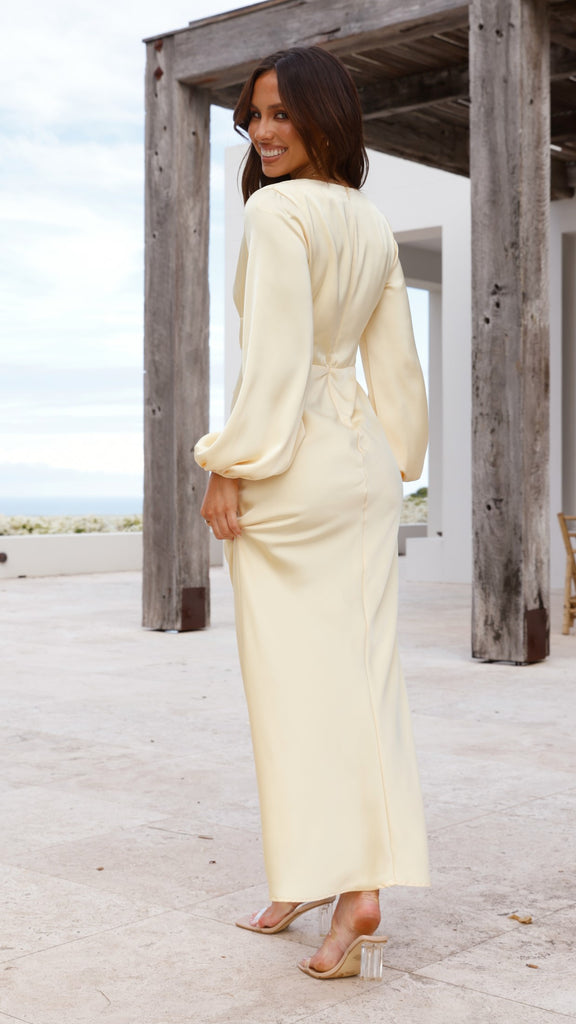 Amara Maxi Dress - Yellow - Billy J