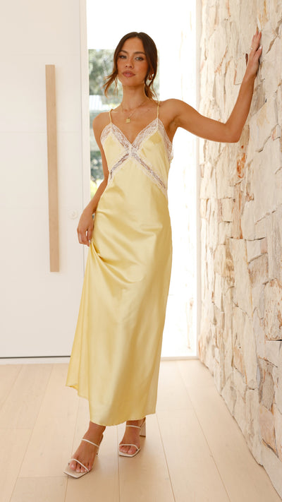 Load image into Gallery viewer, Westley Maxi Dress - Yellow - Billy J
