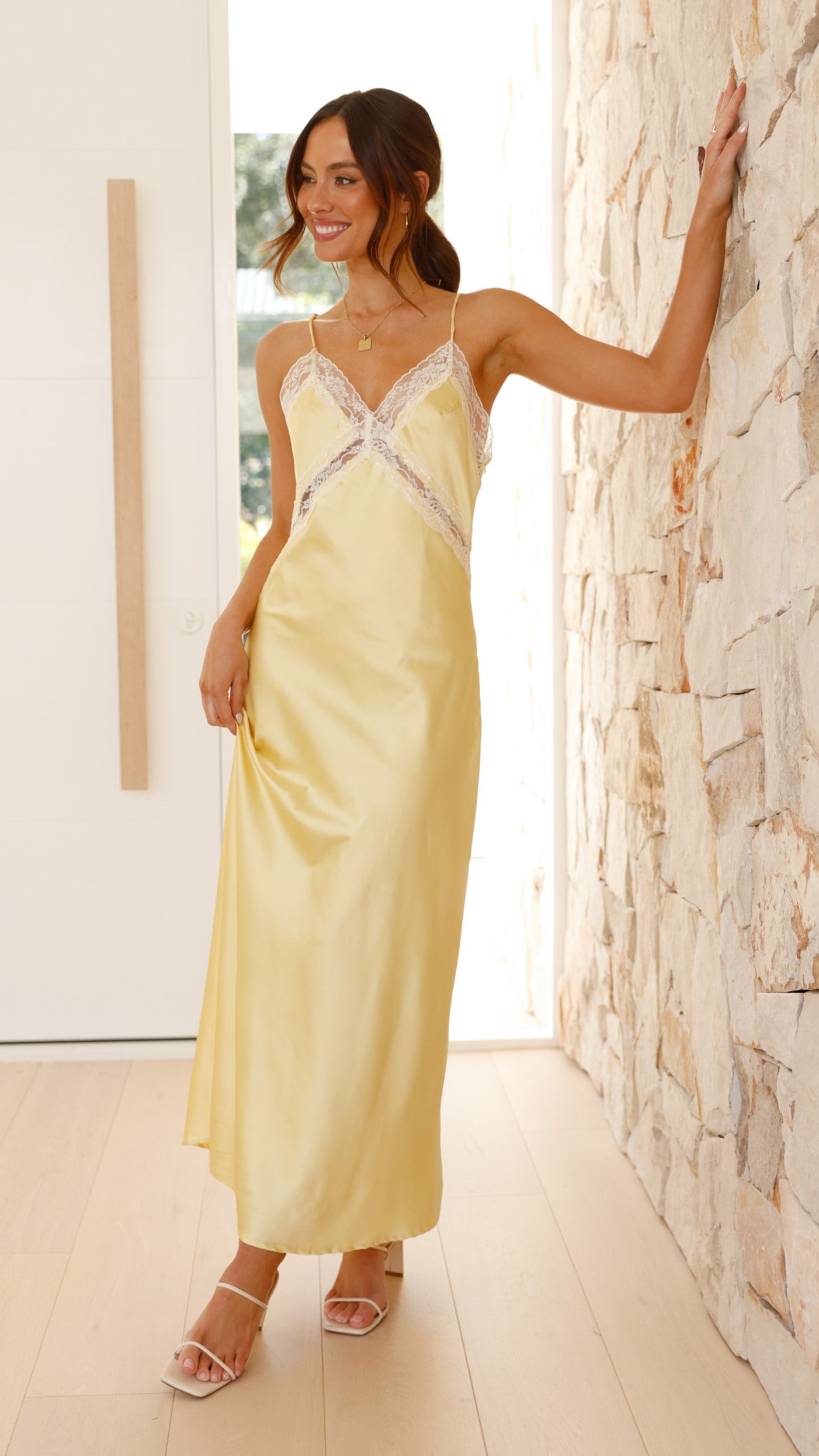 Westley Maxi Dress - Yellow - Billy J