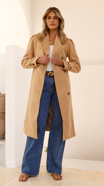 Load image into Gallery viewer, Xenos Coat - Camel - Billy J
