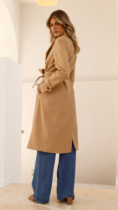 Load image into Gallery viewer, Xenos Coat - Camel - Billy J
