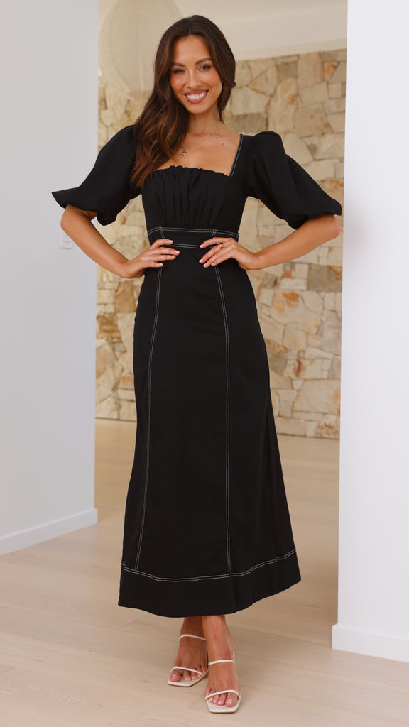 Jayde Maxi Dress - Black - Billy J