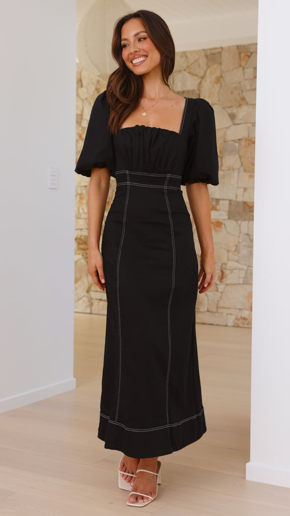 Jayde Maxi Dress - Black - Billy J