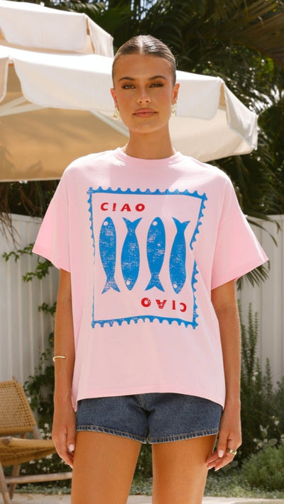 Load image into Gallery viewer, Ciao Tee - Pink - Billy J
