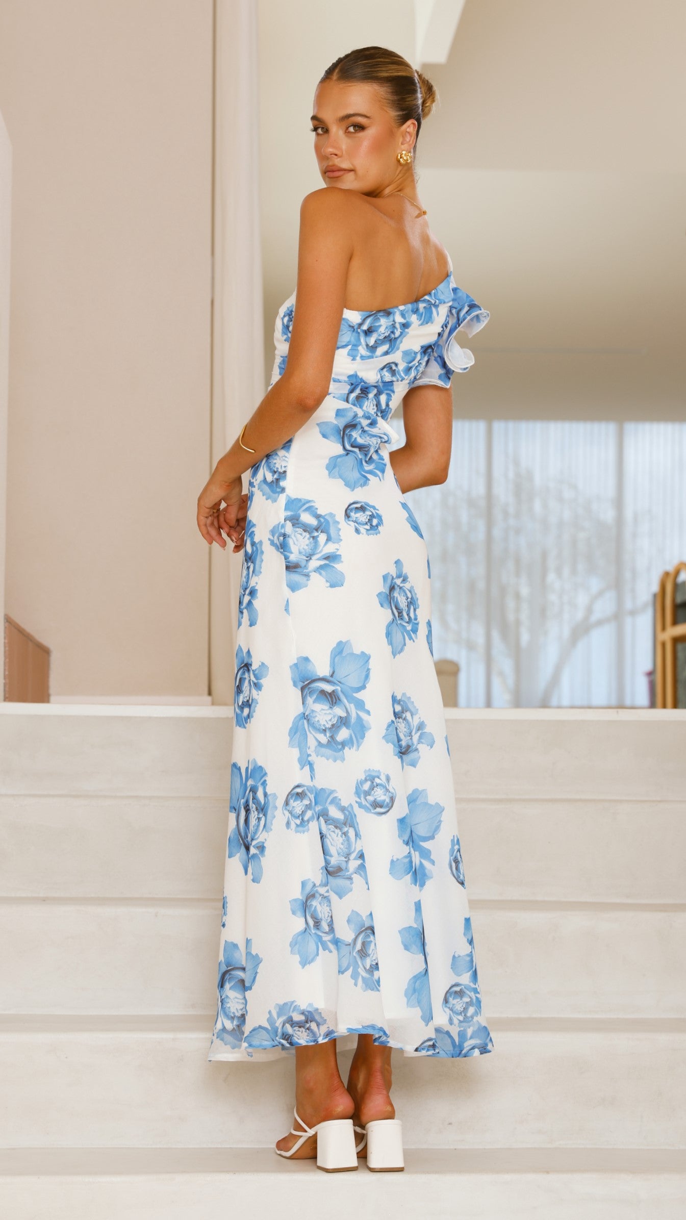 Amina Maxi Dress - Blue Rose - Billy J