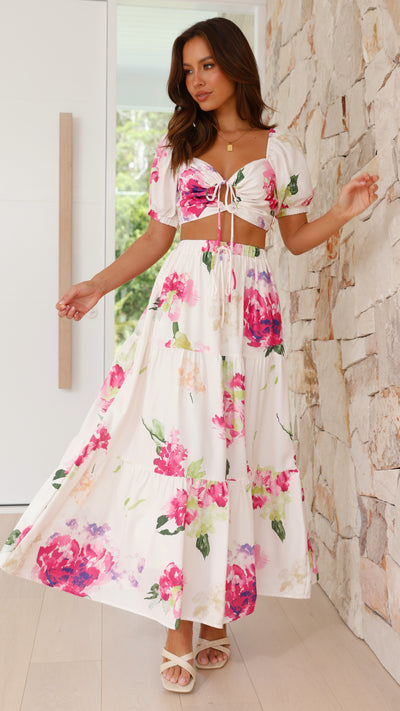 Load image into Gallery viewer, Jasmine Crop Top - Sweet Floral - Billy J
