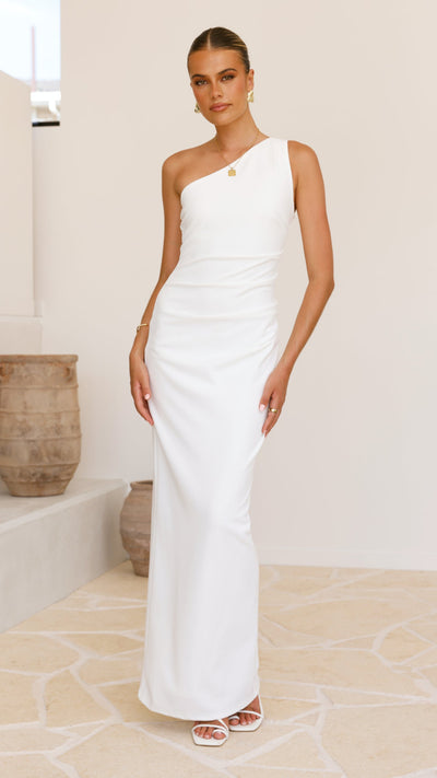 Load image into Gallery viewer, Cataleya Maxi Dress - White - Billy J
