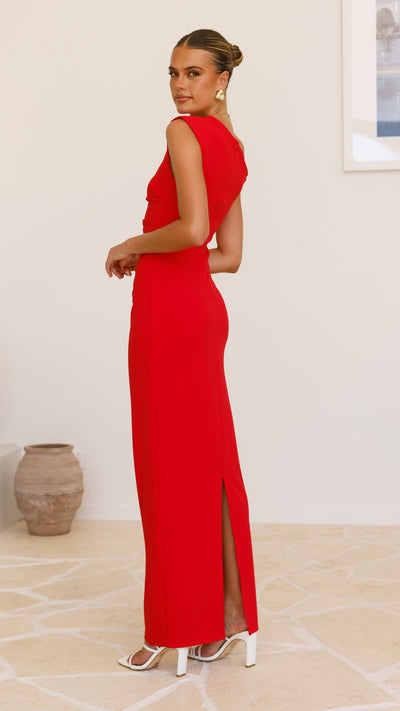 Load image into Gallery viewer, Honey Maxi Dress - Red/Pink - Billy J
