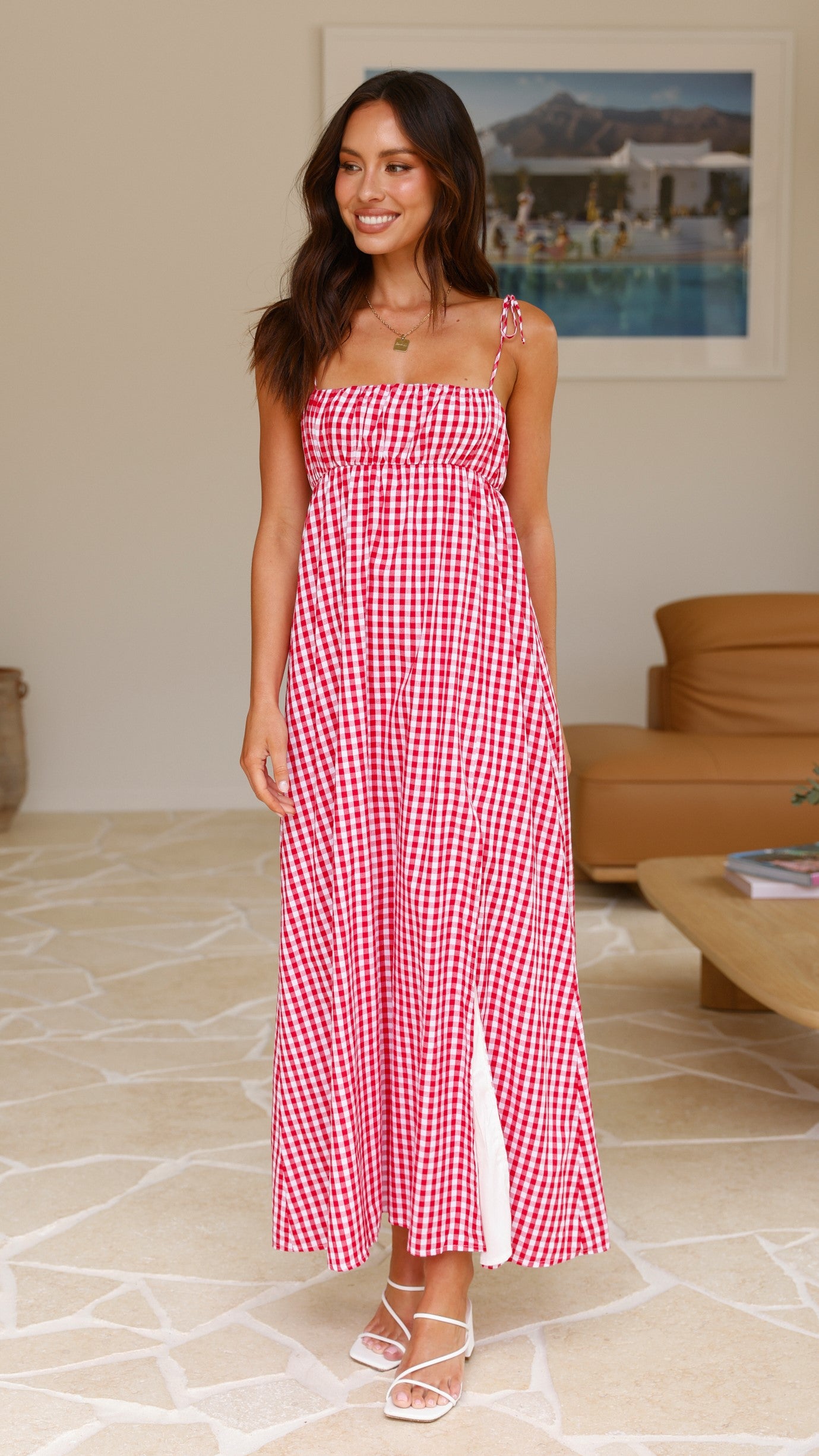 Taissa Maxi Dress - Picnic Red - Billy J