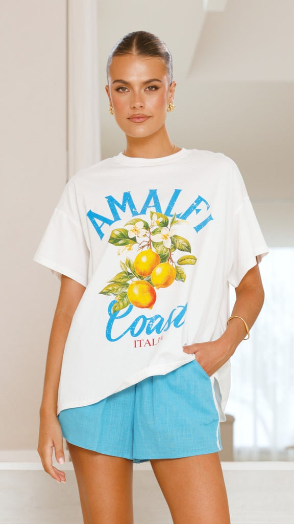 Amalfi Coast Shirt and Shorts Set - Blue - Billy J