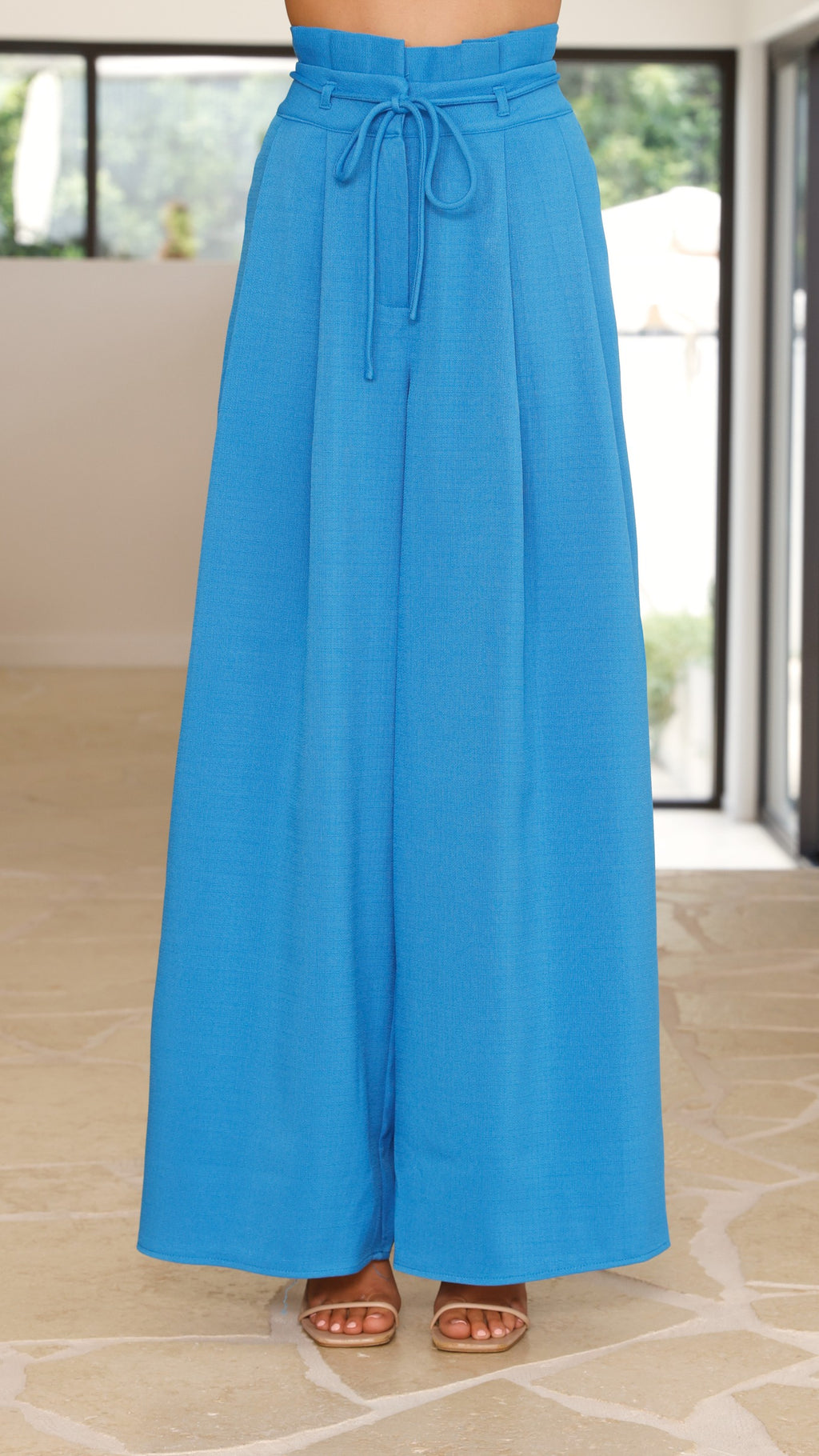 Melinda High Waist Pants - Blue - Billy J